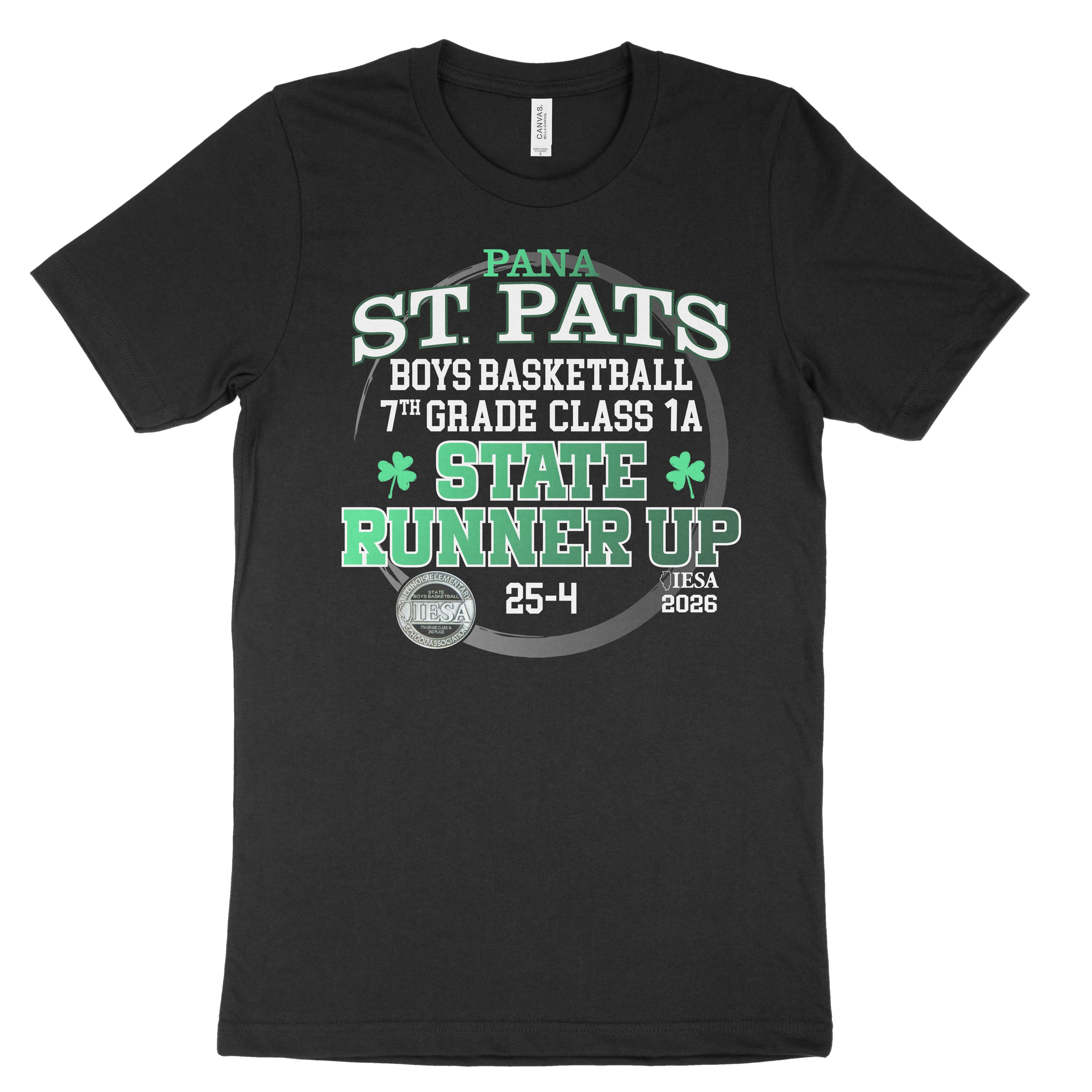 Bella Canvas Tee - St Pats Basketball State Runner Up