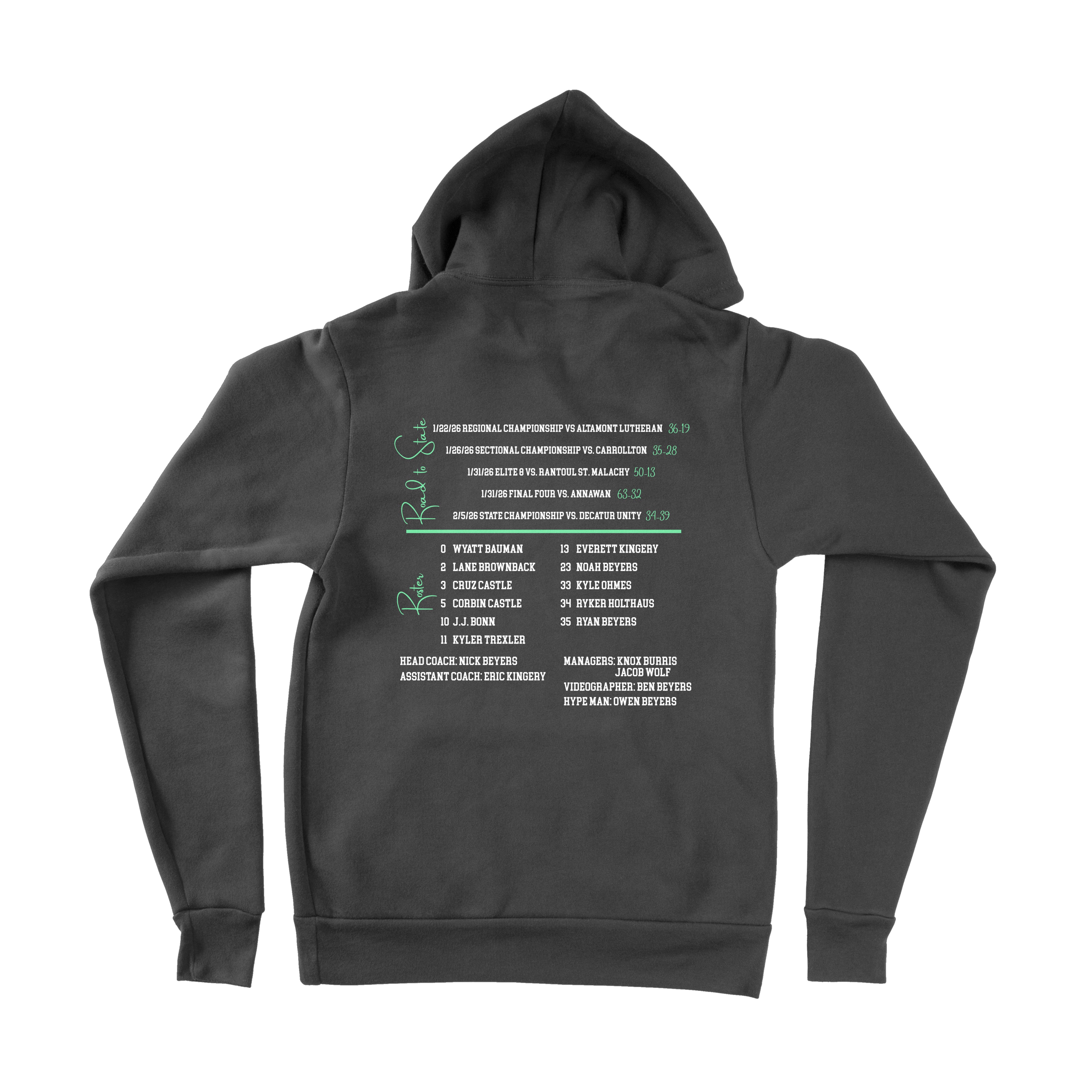 Bella Canvas Hoodie - St Pats Basketball State Runner Up