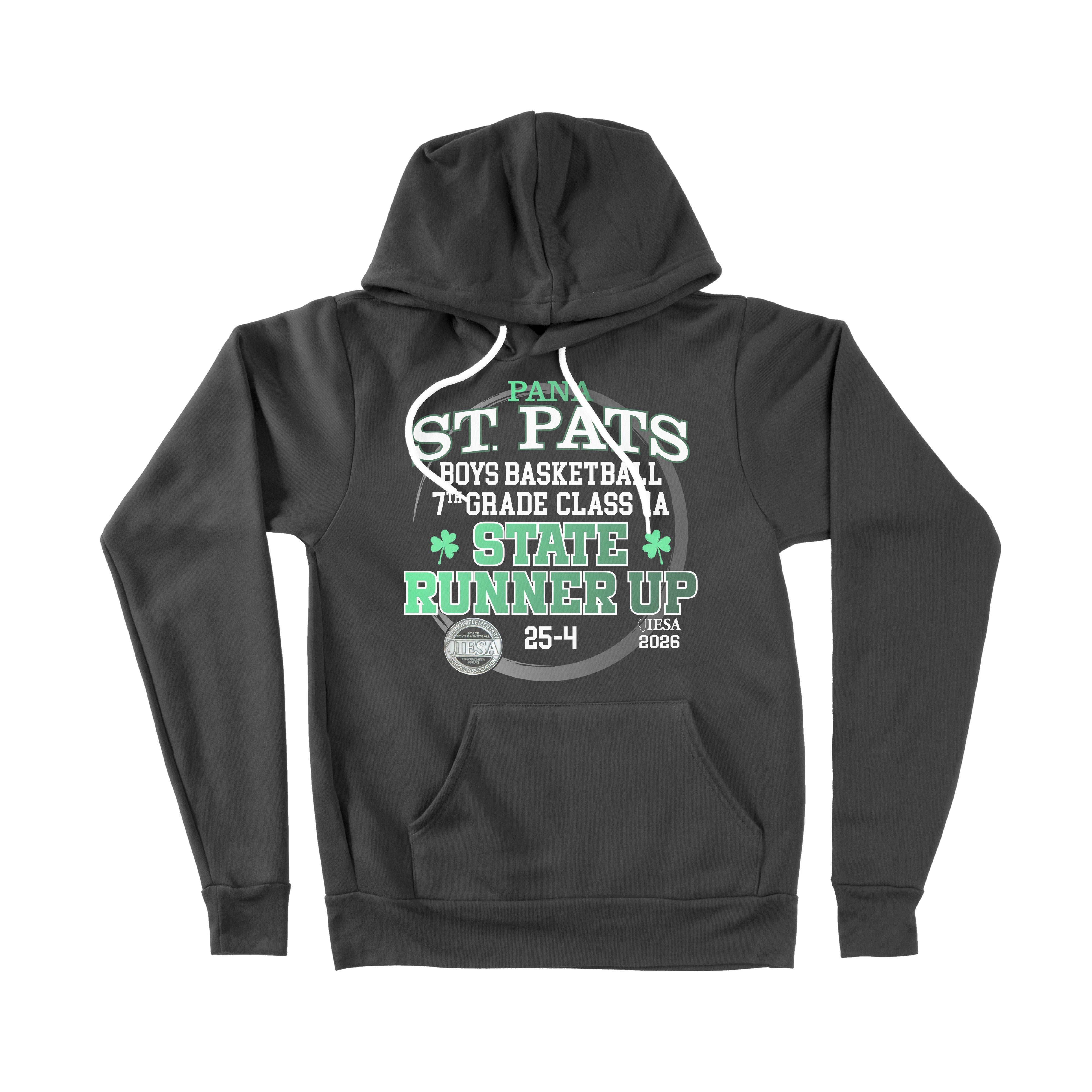 Bella Canvas Hoodie - St Pats Basketball State Runner Up