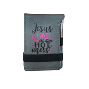 Leatherette Mini Notepad with Pen