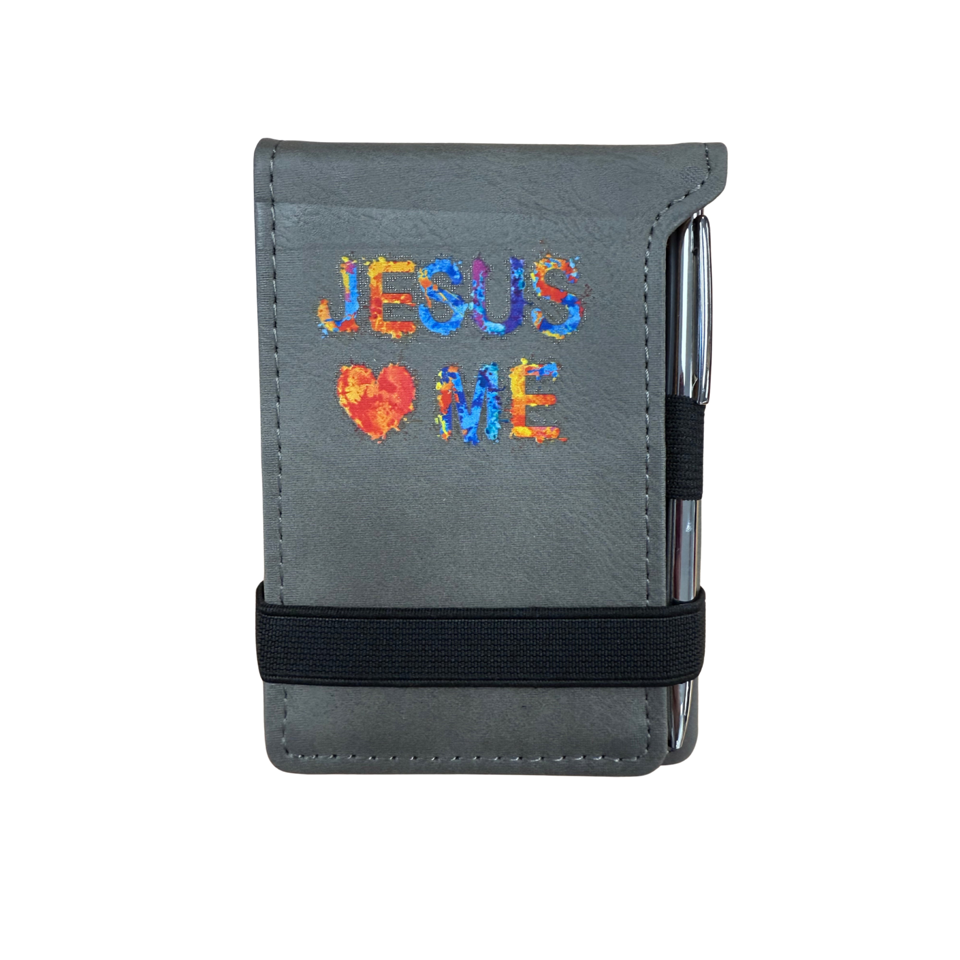 Leatherette Mini Notepad with Pen