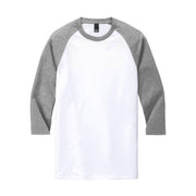Gray/White Baseball Tee