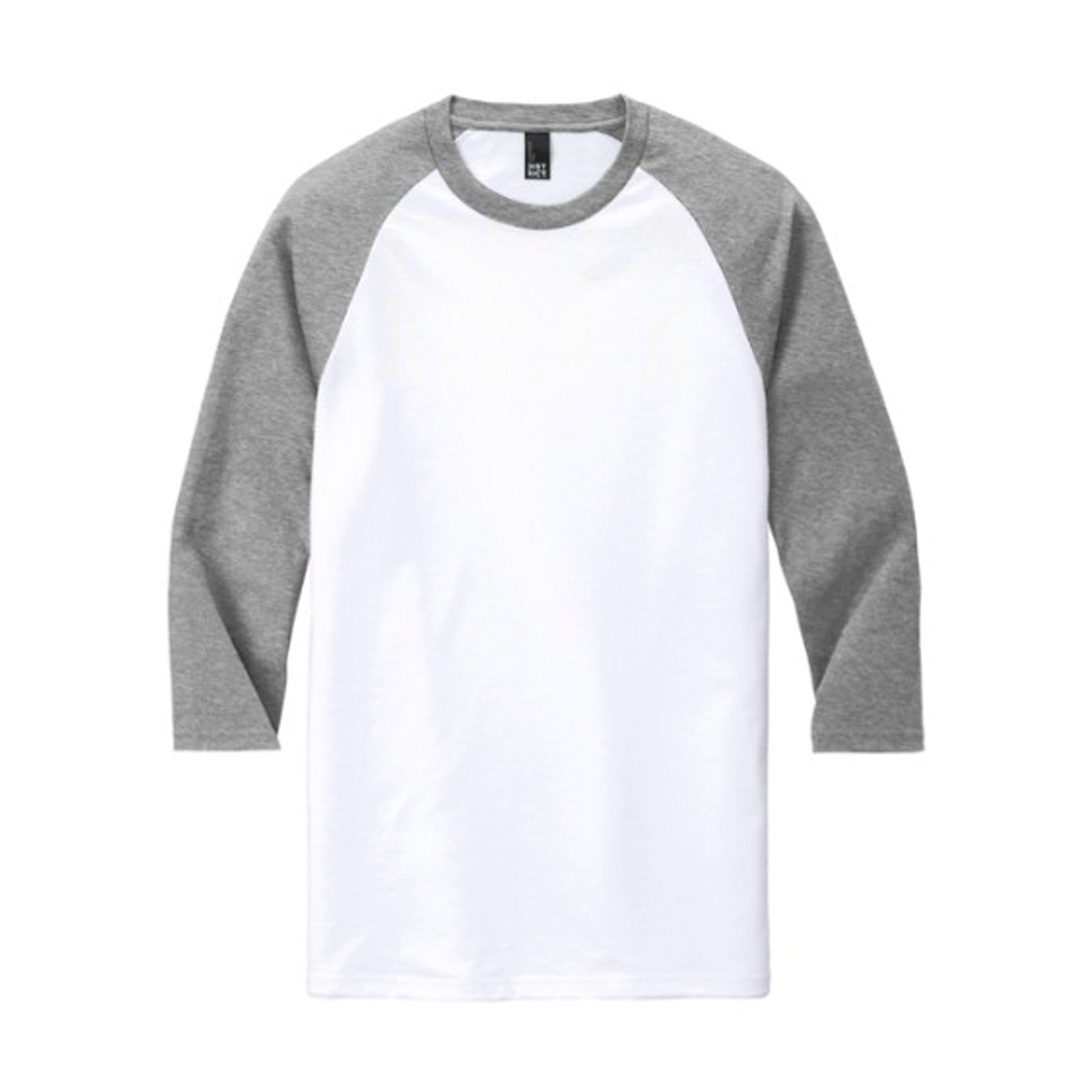 Gray/White Baseball Tee