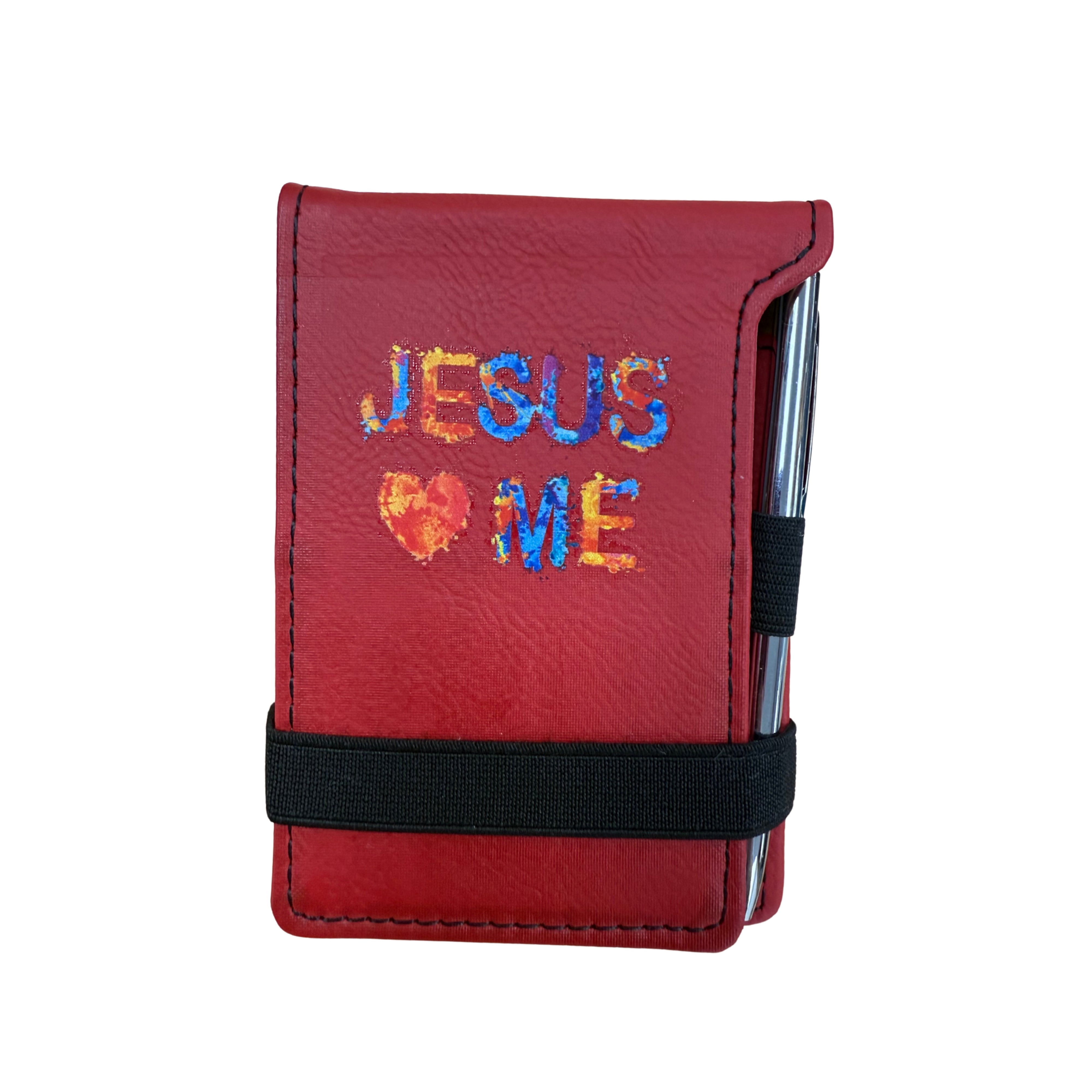 Leatherette Mini Notepad with Pen